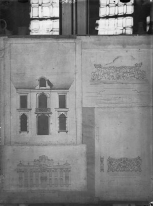 Aufriß und Details des Koninklijk Paleis in Antwerpen