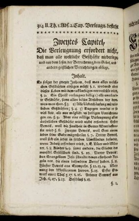 Zweytes Capitel.