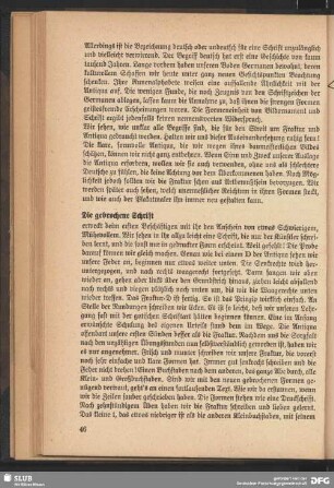 Die gebrochene Schrift