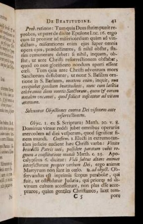 41-48, Articulus V. Solvuntur Objectiones contra Dei ...