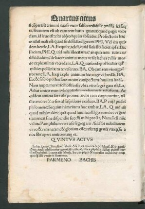 Quintus Actus