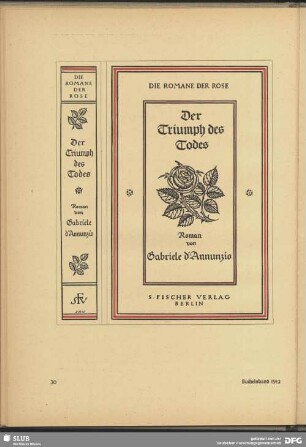 Bucheinband "Der Triumph des Todes"