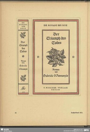 Bucheinband "Der Triumph des Todes"