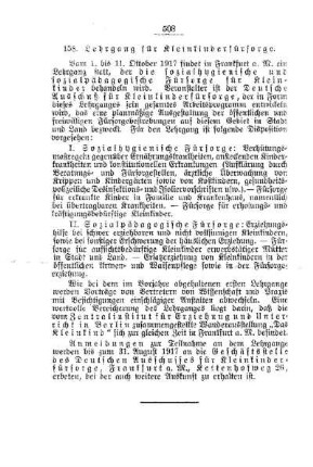 Lehrgang für Kleinkinderfürsorge : [F. Nichtamtliches]