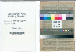 Entnazifizierung Karl Goetz , geb. 21.06.1902 (Vertreter)