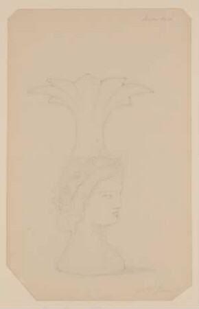 Vase aus dem ehem. Museo Borbonico in Neapel [aus einem Konvolut von 107 Blatt Architekturstudien und Skizzen einer Italienreise]