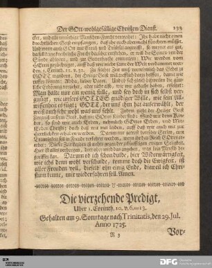Die vierzehende Predigt.
