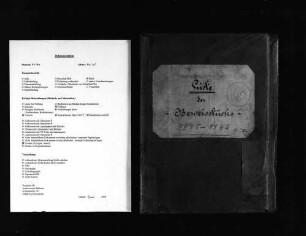 Verzeichnis der Beweisstücke