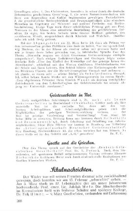 Goethe und die Griechen.