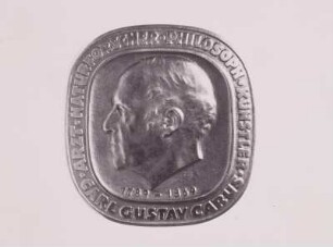 Plakette Carl Gustav Carus (Mittelstück der Amtskette des Rektors der Medizinischen Akademie Dresden)