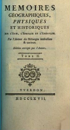 Mémoires Géographiques Physiques Et Historiques Sur L'Asie, L'Afrique Et L'Amérique, 2