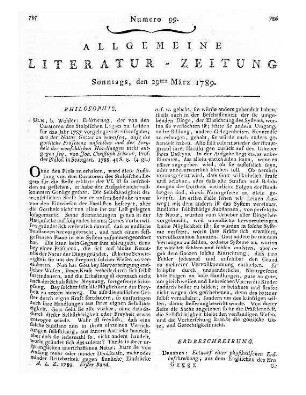 1789: Allgemeine Literatur-Zeitung