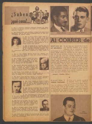 ¿Saben, ¡que cosa!...
