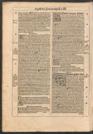 Incipit epistola beati Ioannis apostoli tertia.