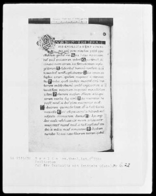 Psalter aus Werden — Initiale Q (uia), Folio 44verso