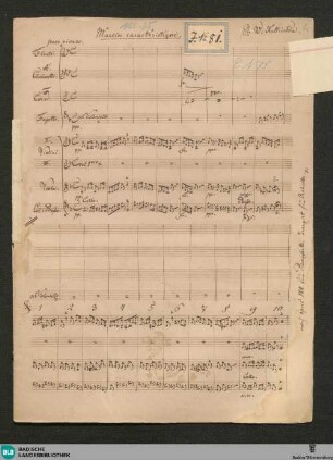 Marches. Arr - JWK Mus.Ms. 35 : orch; d; StrK 188/3, StrK WoO 1.12