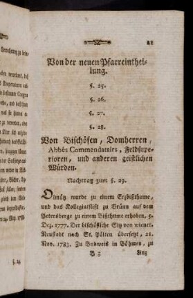 21-24, Von Bischoefen, Domherren, Abbees ...