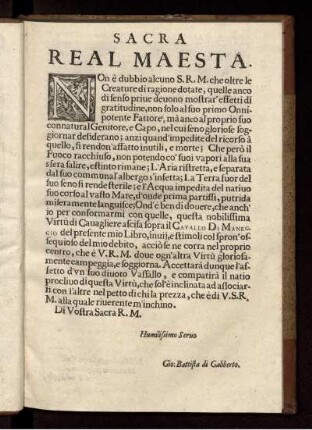 Sacra Real Maesta