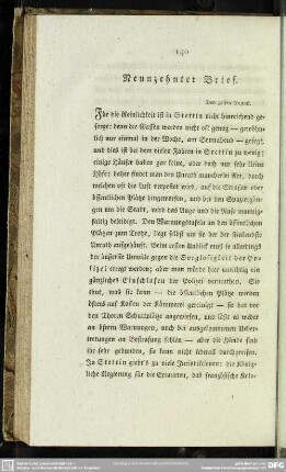 Neunzehnter Brief. Den 30sten August