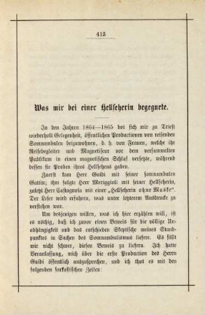Was mir bei einer Hellseherin begegnete