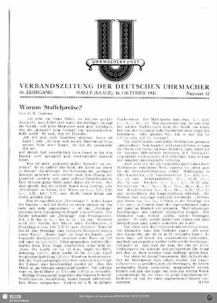 Warum Staffelpreise?