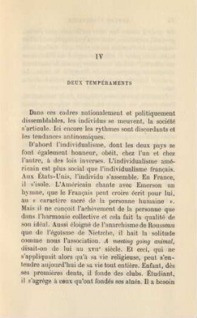 IV Deux Tempéraments