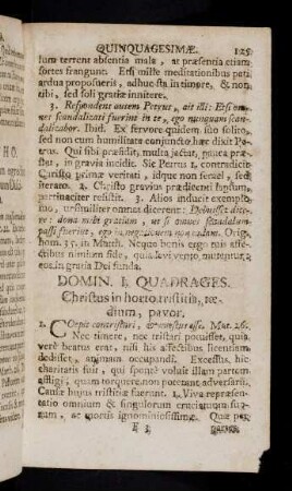 125-172, Hebdomada Quadragesimae.