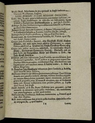Libri Juridici Futuri Nundinis Prodituri.