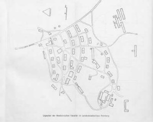 Lageplan der Medizinischen Fakultät im Landeskrankenhaus Homburg