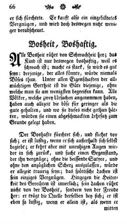 Bosheit, Boshaftig