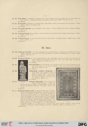 IX. Stein (No. 765 - 774)