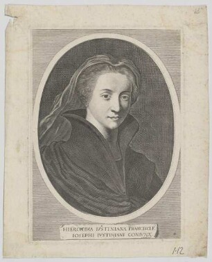 Bildnis der Hieronyma Ivstiniana Francisci
