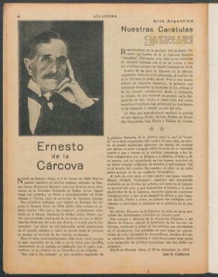 Ernesto de la Cárcova : Nuestras carátulas. - Arte argentino