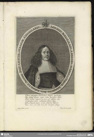 Adamus Wenceslaus A Reichel Haered. in Magnitz, Zaumgarten, Klein Roselwitz Et Barotwitz Reip. Vratisl. Senator Consularis