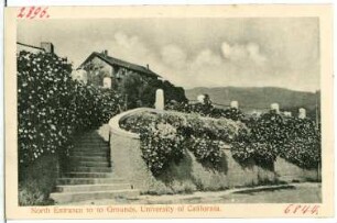 Kalifornien. North Entrance to to Grounds, University of California