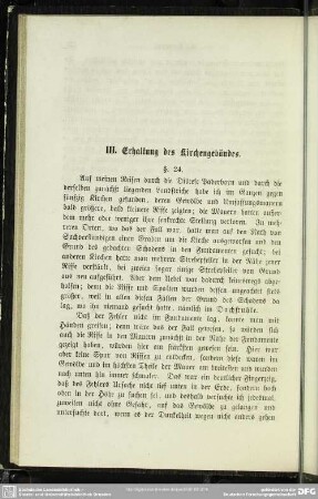III. Erhaltung des Kirchengebäudes