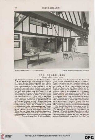 Das ideale Heim: hüben wie drüben dasselbe Ideal!