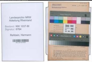 Entnazifizierung Hermann Rehbein , geb. 28.05.1913 (Zimmermann)