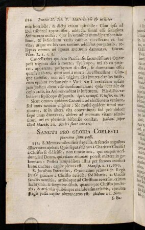 114-118, Sancti Pro Gloria Coelesti; ...