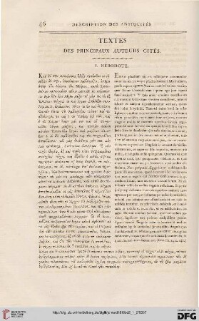 Textes des principaux auteurs cités