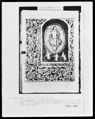 Stundenbuch, ad usum Romanum — Christus als Weltenrichter, Folio 110verso