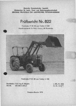 Frontlader IF 55-00 zum U 550
