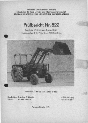 Frontlader IF 55-00 zum U 550