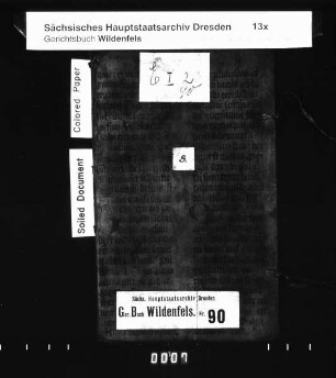 Gerichtshandelsbuch von Schönau (bei Wildenfels), Bd. 1