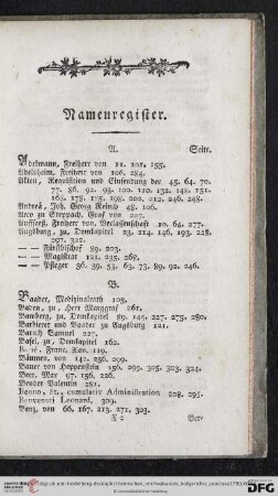 Namenregister
