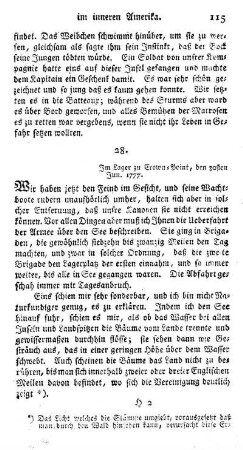 Im Lager zu Crown-Point, den 30sten. Jun. 1777