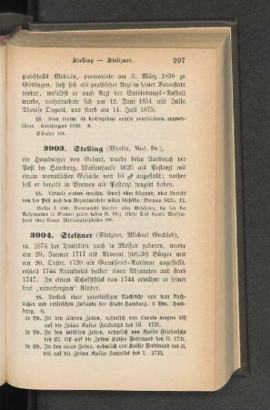 3903. Stelling (Martin, Med. Dr.)
