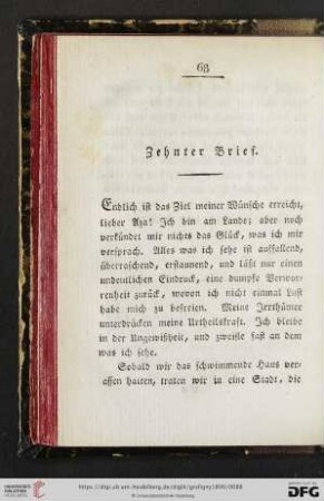 Zehnter Brief