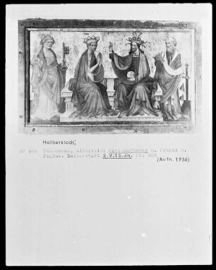 Marienkrönung mit Petrus und Paulus