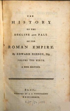 The History Of The Decline And Fall Of The Roman Empire, 9